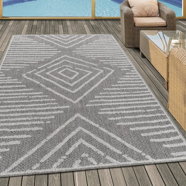 Szürke kültéri szőnyeg 200x290 cm Aruba – Ayyildiz Carpets-image-1