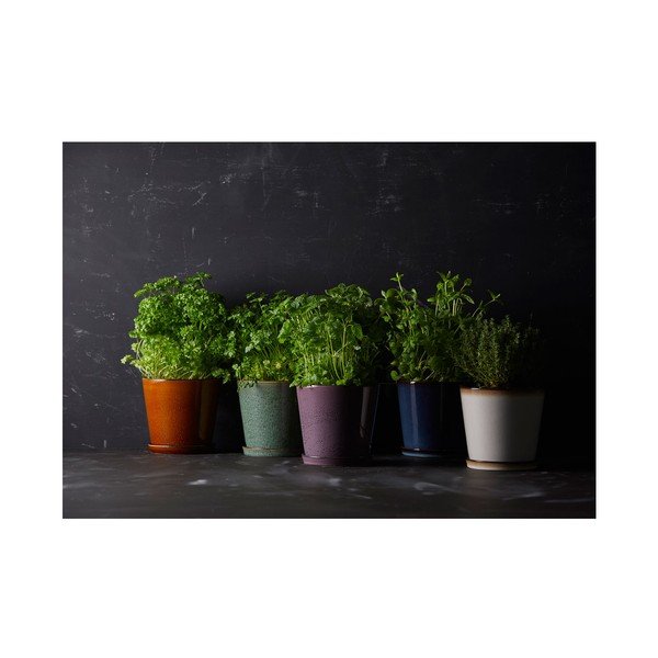 Kőedény kaspó ø 14 cm Gastro Green/Black – Bitz-image-2