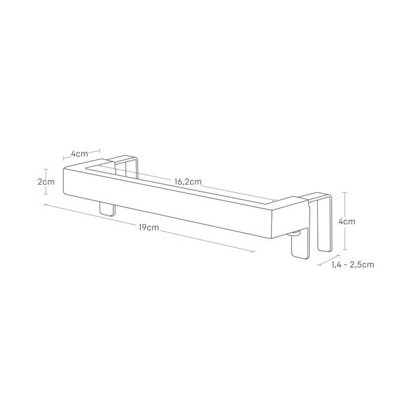 Fekete függő konyharuha tartó Tower – YAMAZAKI-image-4