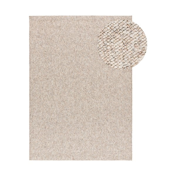 Krémszínű szőnyeg 200x290 cm Petra Liso – Universal
