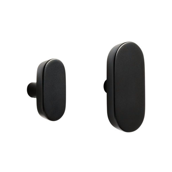 Fekete fali bükkfa akasztó szett 2 db-os Arely – Kave Home