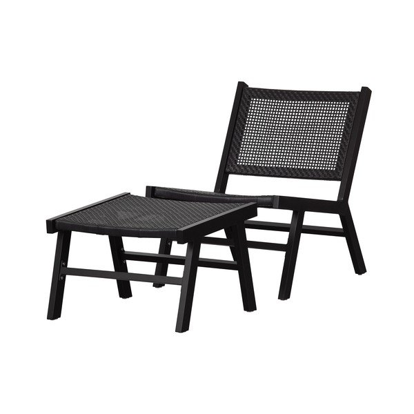 Puk fekete lábtartó a kerti székhez - WOOOD-image-3