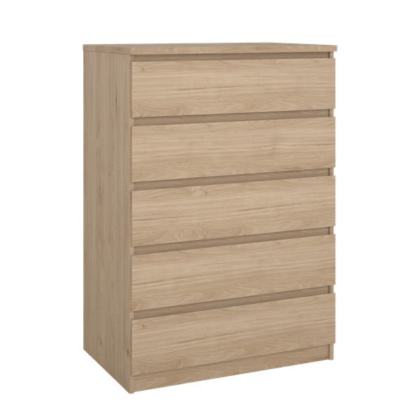 Natúr színű komód tölgyfa dekorral 77x111x50 cm Naia – Tvilum-image-2