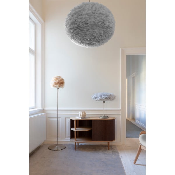 Barna-világosbarna alacsony komód tölgyfa dekorral, tolóajtóval 100x67 cm Audacious – UMAGE-image-1