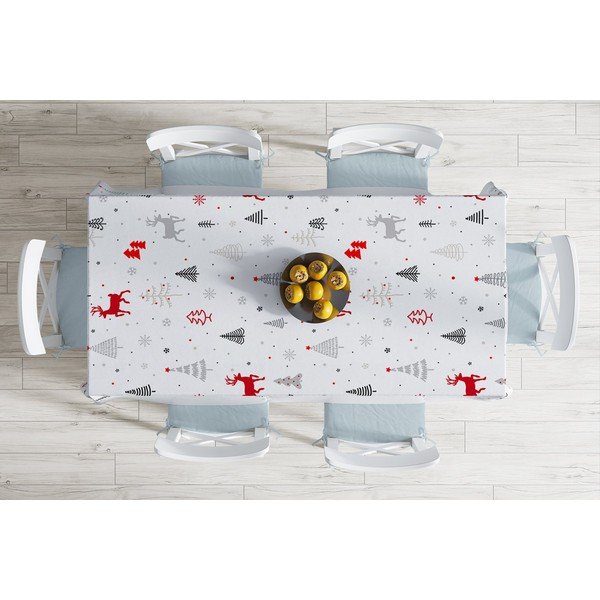 Nordic Christmas karácsonyi pamutkeverék asztalterítő, 140 x 180 cm - Minimalist Cushion Covers-image-1