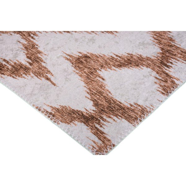Fehér-narancssárga mosható futószőnyeg 80x200 cm – Vitaus-image-2