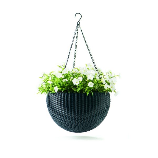 Műanyag függő virágcserép ø 35 cm Hangingsphere – Keter-image-2