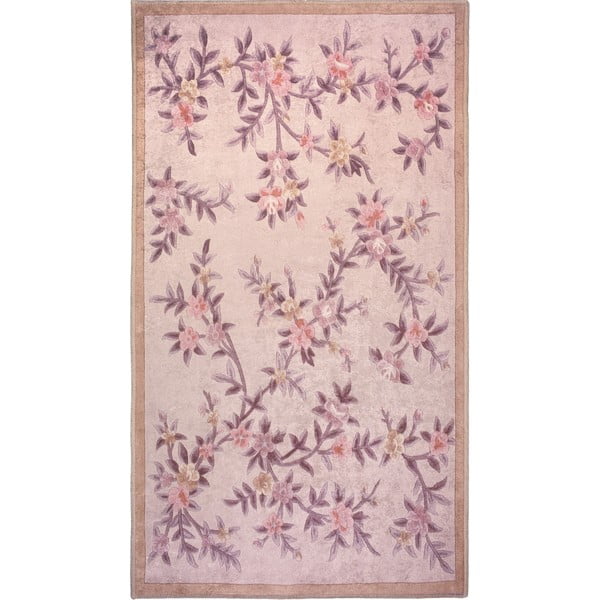 Világos rózsaszín mosható szőnyeg 180x120 cm - Vitaus