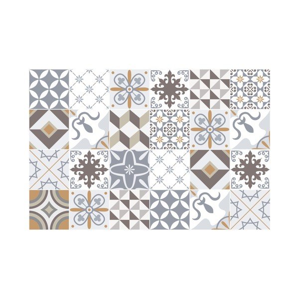 Tiles Beige 24 db-os matrica szett - Ambiance-image-1