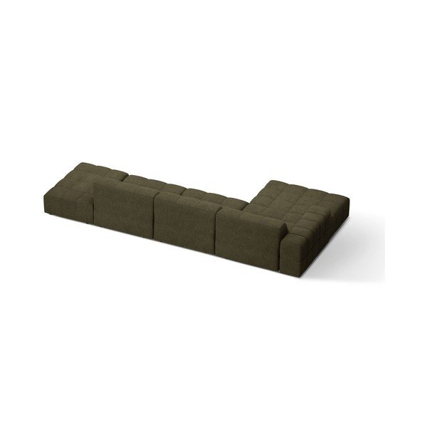 Khaki zsenília sarokkanapé (bal oldali-heverő résszel) Chicago – Cosmopolitan Design-image-2