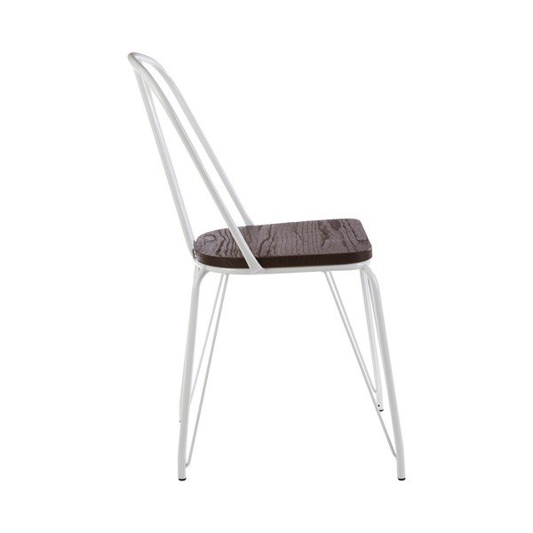 Fehér-natúr színű szilfa étkezőszék District – Premier Housewares-image-4