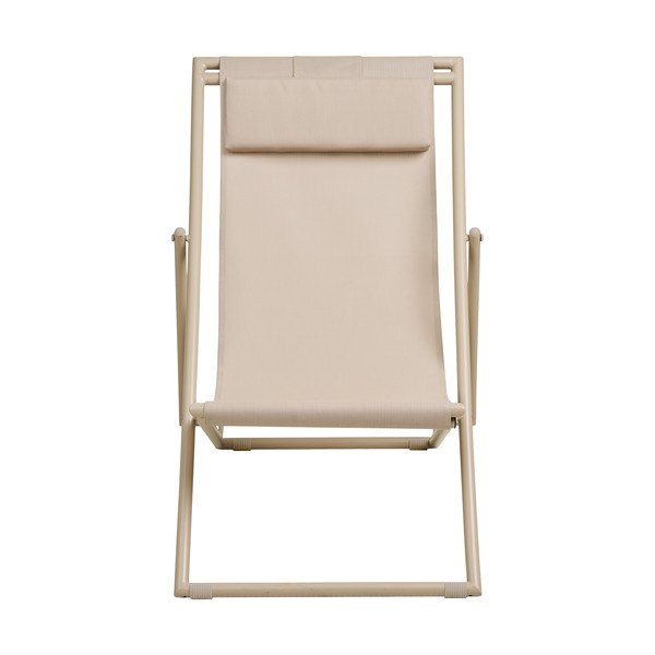 Bézs fém kerti napozóágy Curtis – House Nordic-image-3