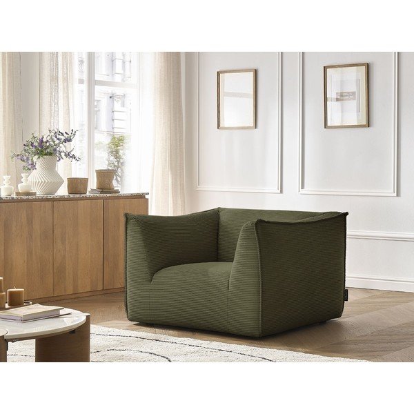 Zöld kordbársony fotel Giorgia – Bobochic Paris-image-1