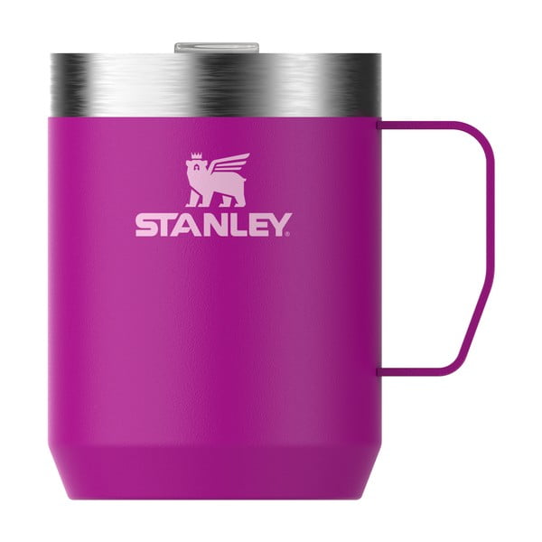 Rózsaszín rozsdamentes acél termobögre 230 ml Stay-Hot Camp Mug Violet Blossom – Stanley
