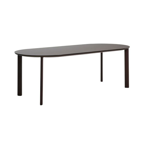 Kerti étkezőasztal üveg asztallappal 100x230 cm Erice – Kave Home