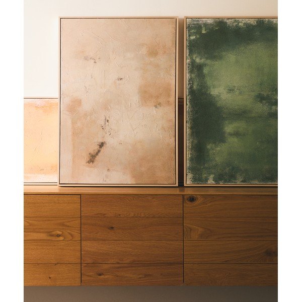 Kézzel festett keretezett-vászon kép 60x90 cm Selnar – Kave Home-image-2