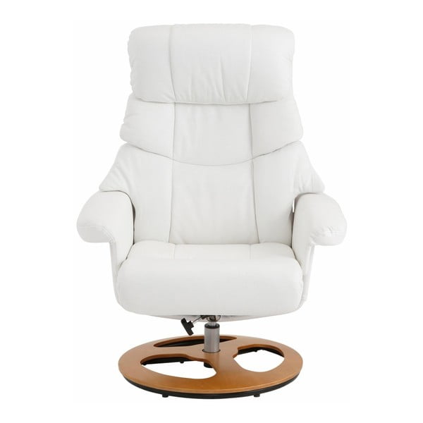 Tony fehér pihenő fotel lábtartóval - Støraa-image-1