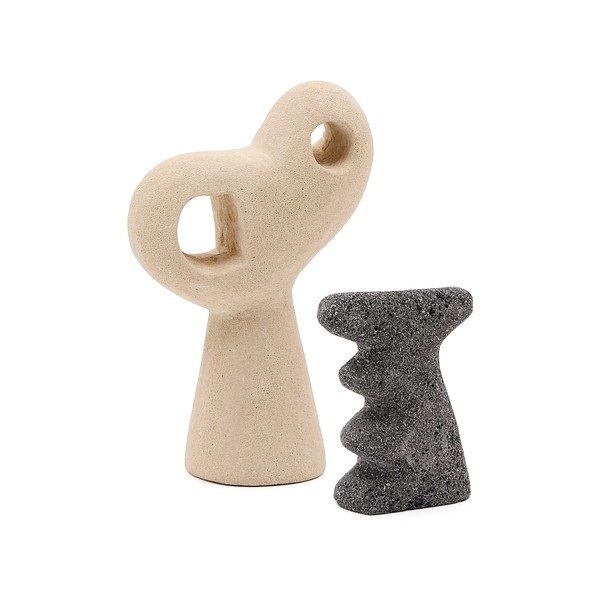 Kő szobor készlet 2 db-os (magasság 23 cm) Arif – Kave Home