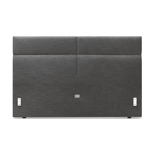 Fekete kárpitozott franciaágy ágyráccsal 180x200 cm Elyna – Bobochic Paris-image-3