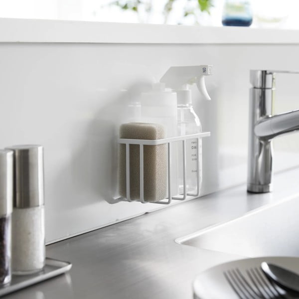 Fehér öntapadós fém mosogatóeszköz tartó Film Hook – YAMAZAKI-image-4