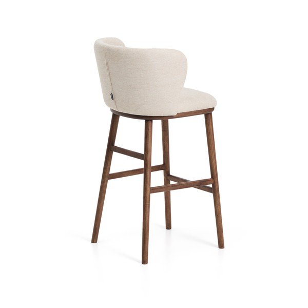 Bézs kárpitozott bárszék (ülésmagasság 75 cm) Ciselia – Kave Home-image-4