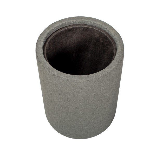 Ibisco szürkészöld tárolóasztal, levehető tölgyfa asztallappal, ⌀ 36 cm - Askala-image-1