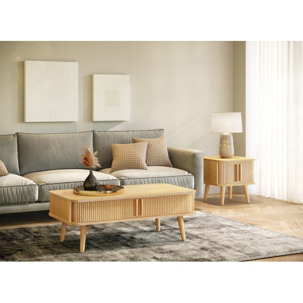 Dohányzóasztal tölgyfa dekorral 58x107.5 cm Rove – Woodman-image-1