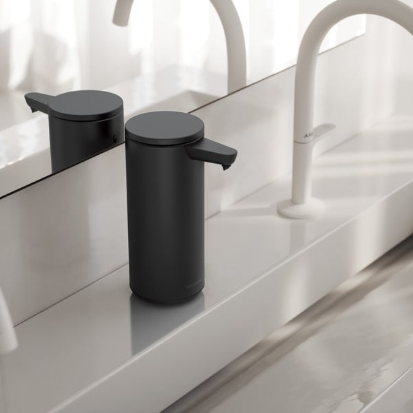 Fekete automata acél szappanadagoló 266 ml – simplehuman-image-1