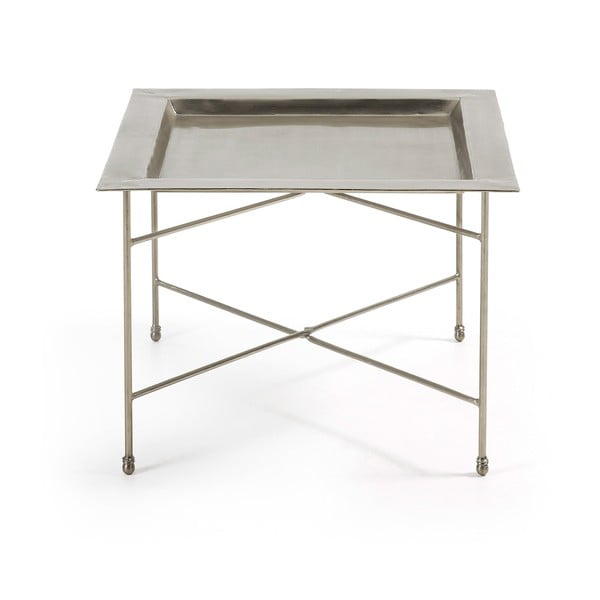 Bruce ezüstszínű tálca-asztal - La Forma
