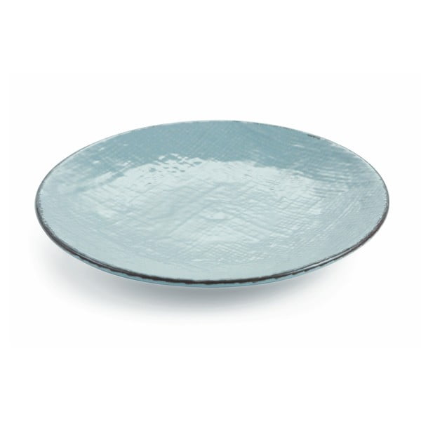 Canapa kék agyagkerámia tányér, 6 db - Villa d´Este