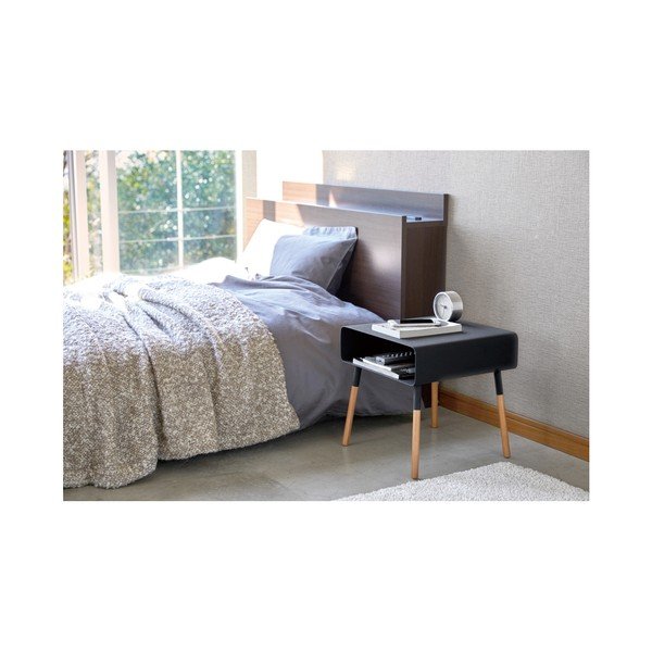 Plain fekete tárolóasztal, magasság 35 cm - YAMAZAKI-image-3