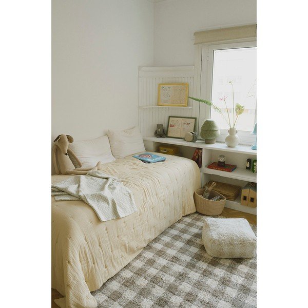 Bézs gyerek babzsákfotel Vichy – Lorena Canals-image-1