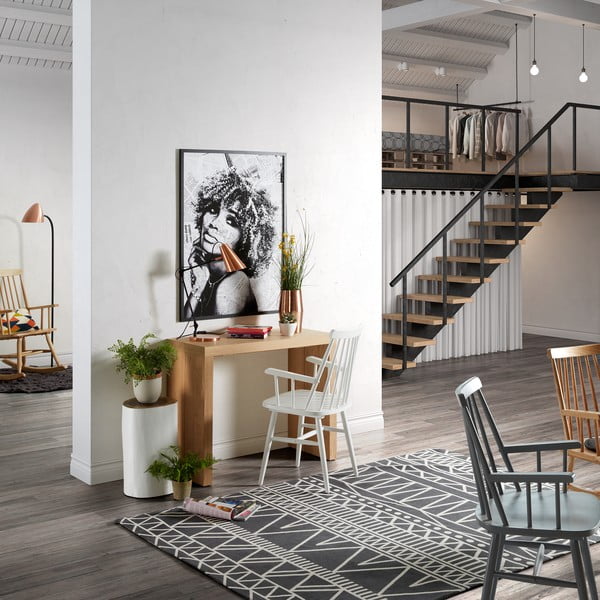 Kristie fehér kaucsukfa étkezőszék - Kave Home-image-1