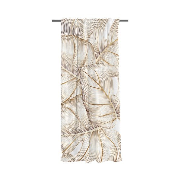 Aranyszínű pamut-szatén függöny 110x170 cm Golden Leaves – Butter Kings