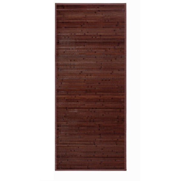 Sötétbarna bambusz szőnyeg 75x175 cm – Casa Selección
