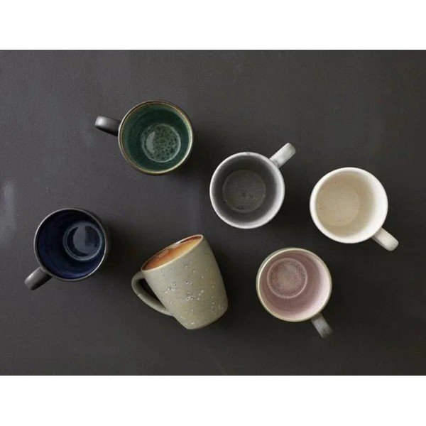 Fekete-sötétkék kerámia bögre szett 4 db-os 300 ml Gastro Black/Mix – Bitz-image-1