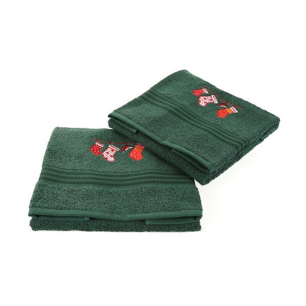 Corap Green Socks 2 részes kéztörlő szett, 50 x 90 cm - Confetti-image-1