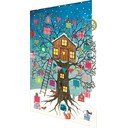 Üdvözlőlap szett 5 db-os karácsonyi mintával Treehouse  – Roger la Borde