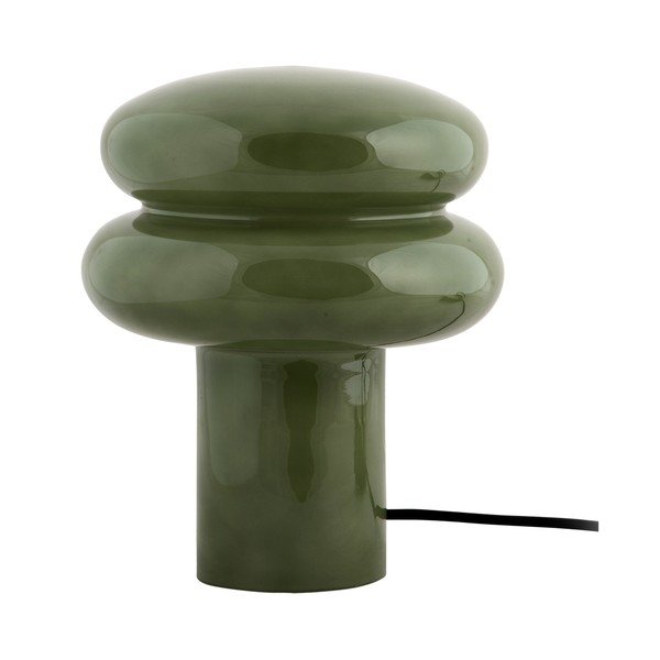 Zöld üveg asztali lámpa (magasság 24 cm) Incesante – Leitmotiv