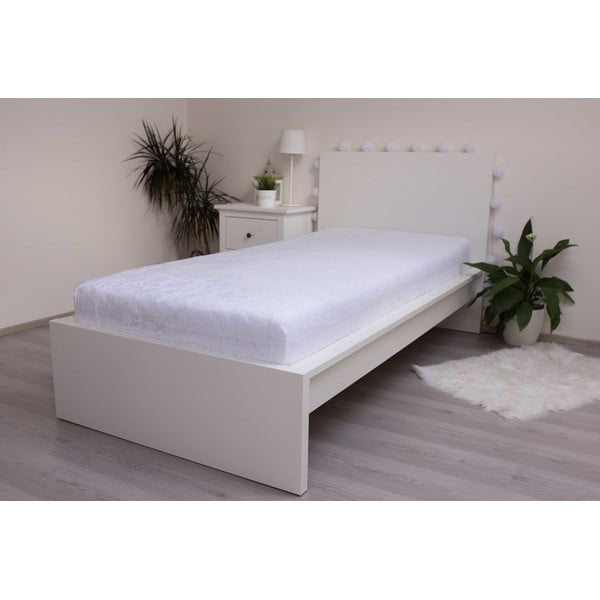 Fehér gumis mikroplüss lepedő 180x200 cm – Jerry Fabrics-image-2