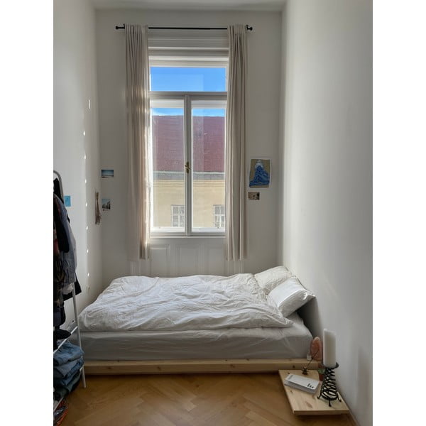 Borovi fenyő franciaágy ágyráccsal 180x200 cm Dock – Karup Design-image-4