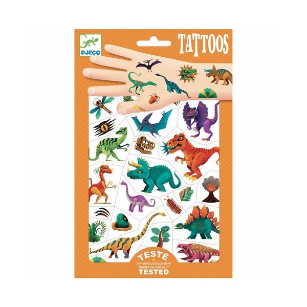 A dinoszauruszok világa tetoválás szett - Djeco-image-1
