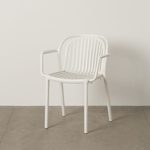 Fehér műanyag étkezőszék Alia – Ixia-image-1