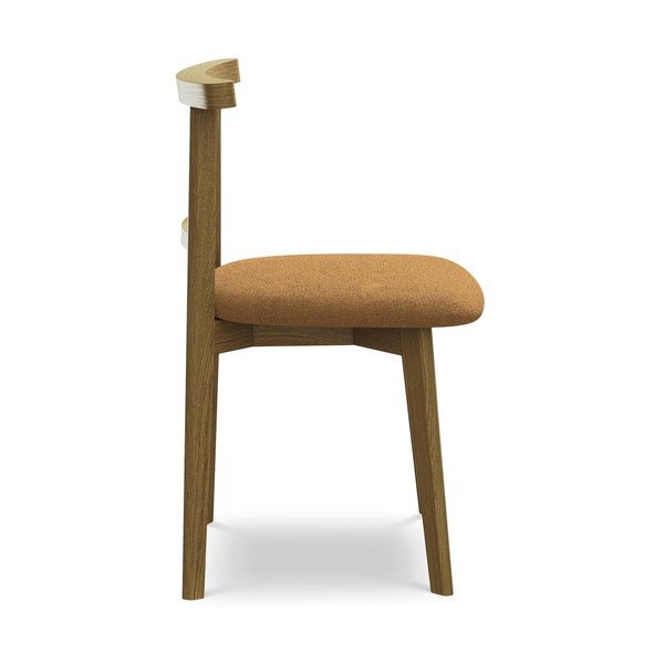 Terrakotta színű tömörfa étkezőszék Ohelo – Makamii-image-2