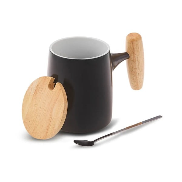 Fekete porcelán bögre 0.4 l Knight – Hermia