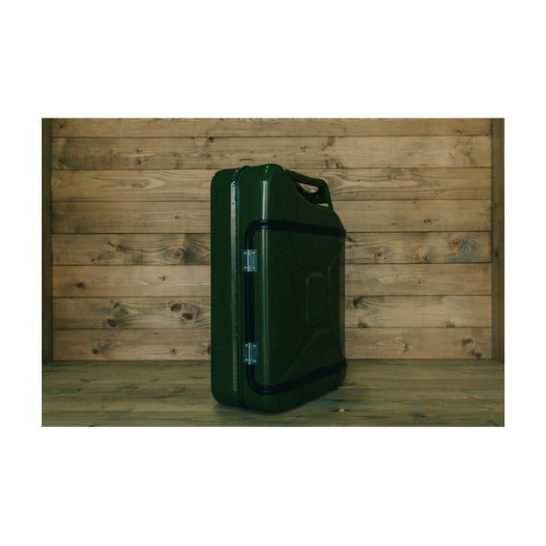 Zöld színű benzines kanna alakú mini bár, 2 pohárral - Designed By Man-image-2