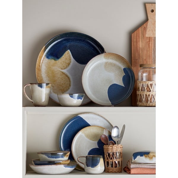 Agyagkerámia étkészlet 12 db-os Jules – Bloomingville-image-1