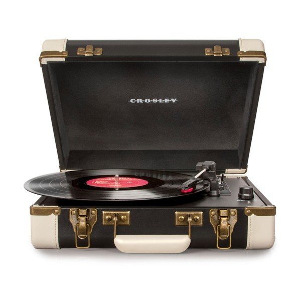 Executive Deluxe fekete-bézs lemezjátszó - Crosley-image-1