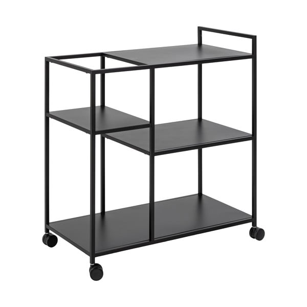 Newcastle fekete zsúrkocsi, 40 x 78 cm - Actona-image-4