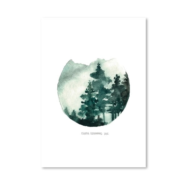 Green Mountain by Claudia Libenberg 30 x 42 cm-es plakát